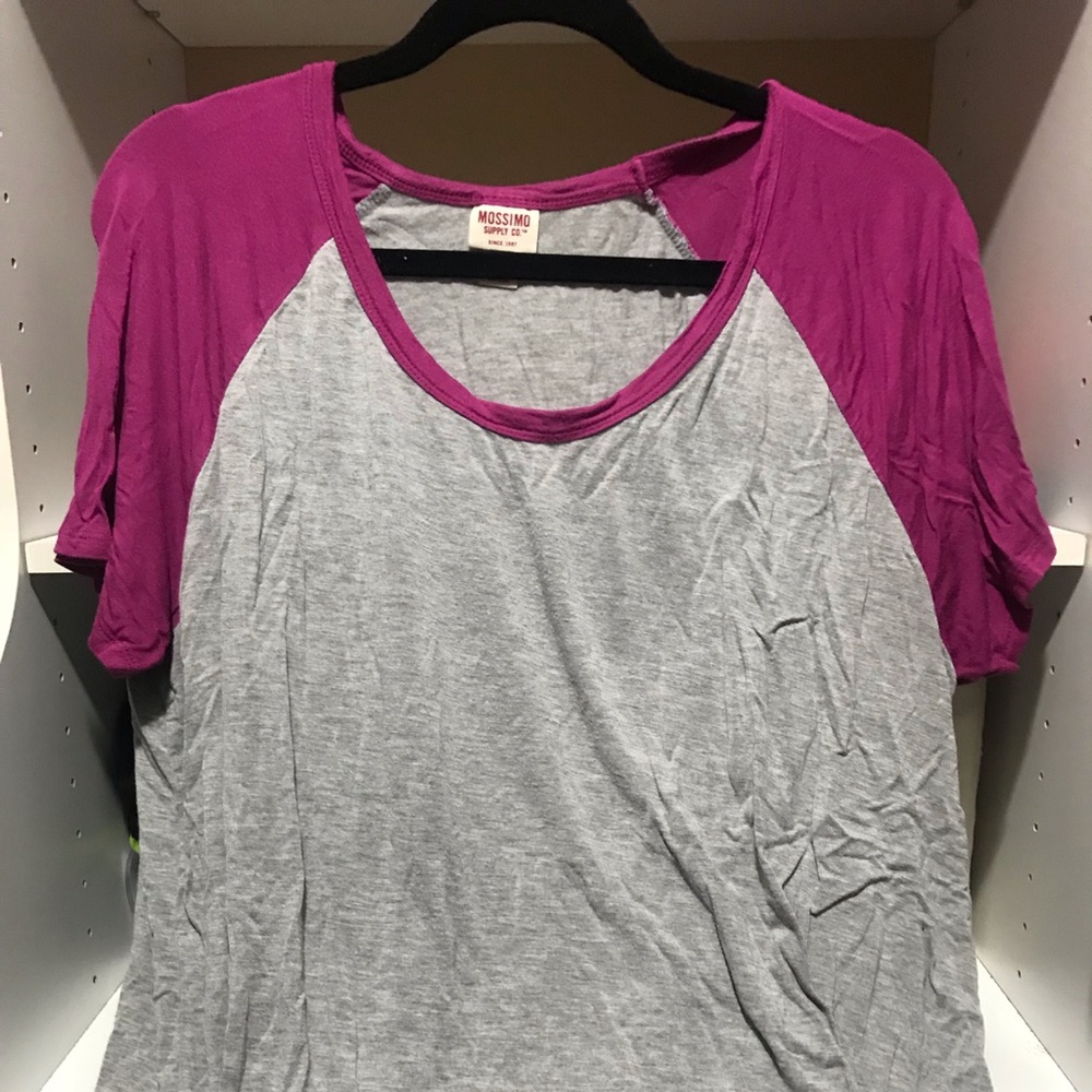 2 for $11 Grey and Pink Magenta T Shirt